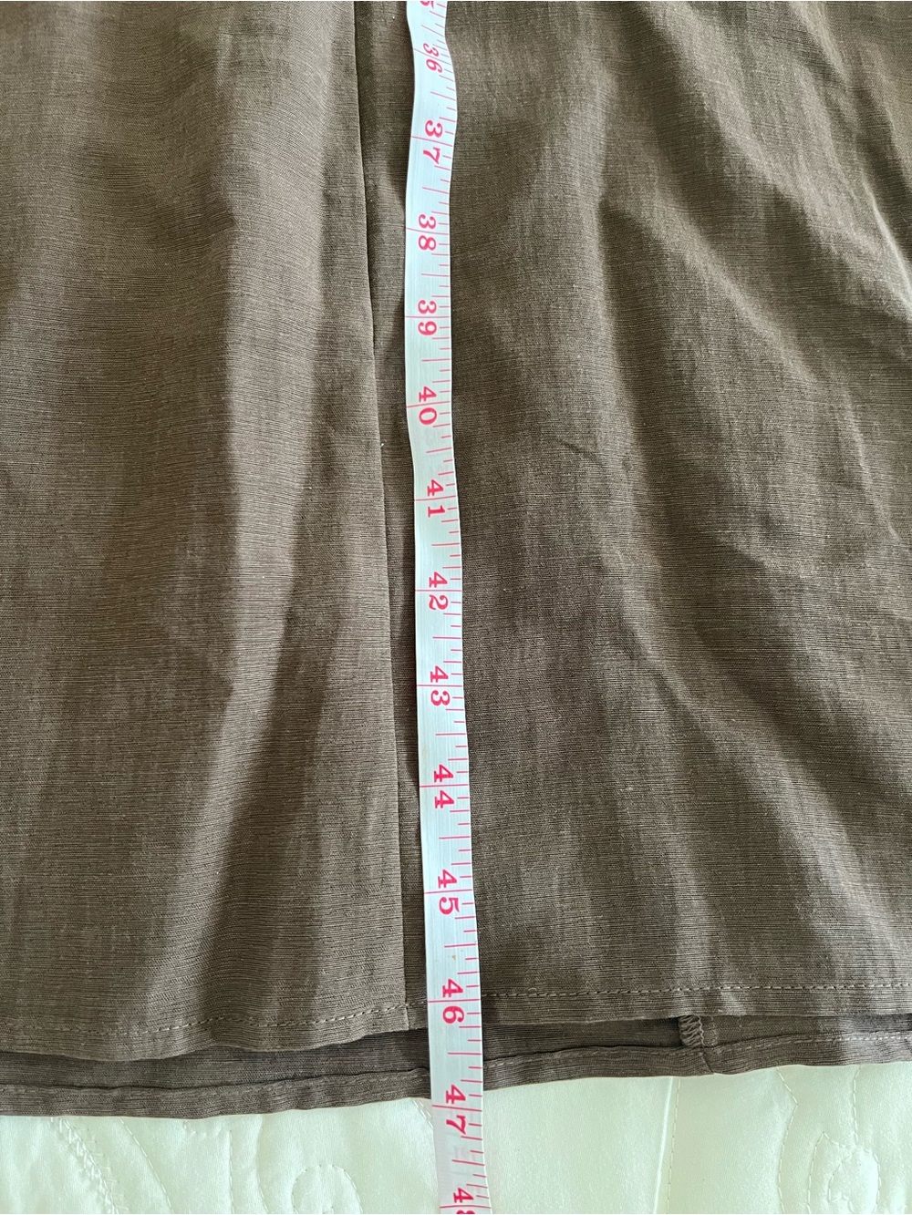 Mare Mare Anthropologie Brown One-Shoulder Wrap Dress with Cream Trim Small P - Picture 8 of 14